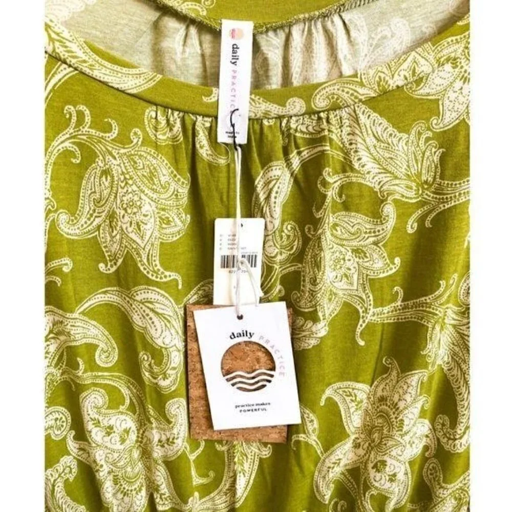 Anthropologie Mini Dress, Size M,‎ Green base, NWT